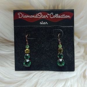 Diamond star earrings